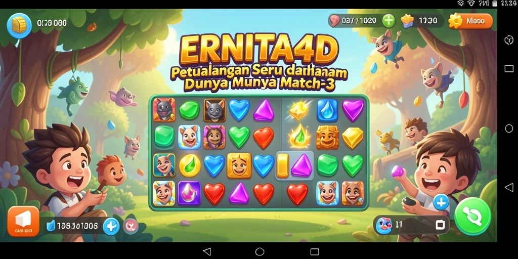 Gameplay seru dan menantang di ERNITA4D.