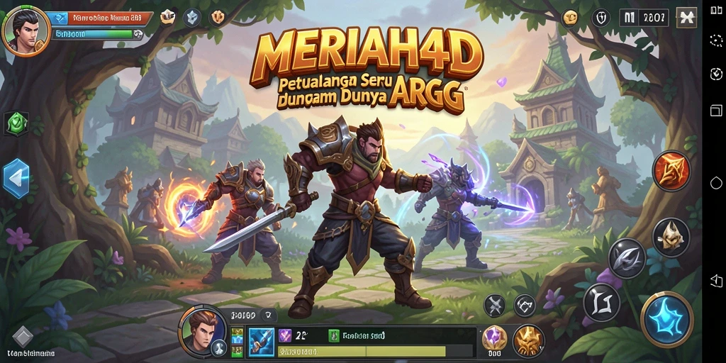 Tangkapan layar gameplay MERIAH4D menunjukkan aksi seru dalam pertarungan ARPG.