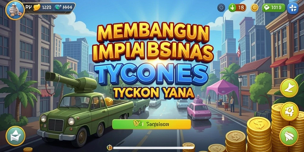 Screenshot gameplay RP8 menunjukkan aktivitas bisnis yang dinamis.