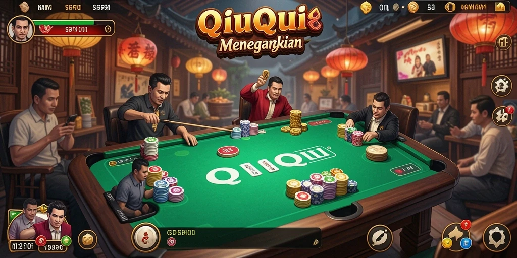 Tampilan gameplay QiuQiu yang seru dan mendebarkan di SPIN101.