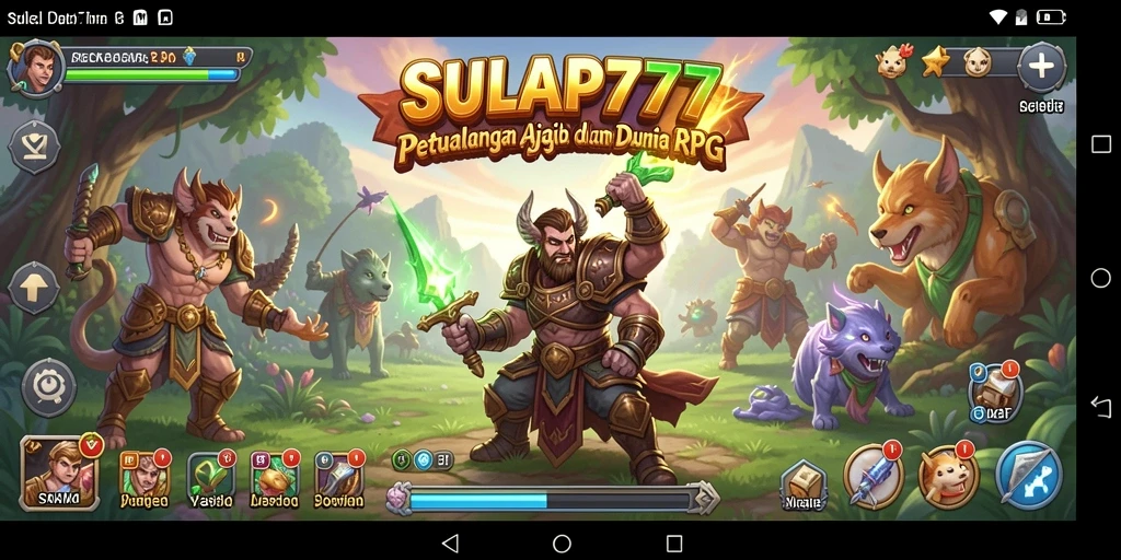 Tampilan menakjubkan dari gameplay RPG SULAP777.