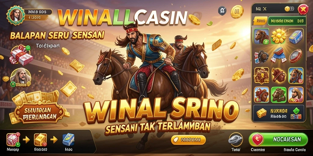 Tangkapan layar gameplay <strong>WINALLCASINO</strong> menampilkan aksi balapan yang menegangkan dan grafis berkualitas tinggi.